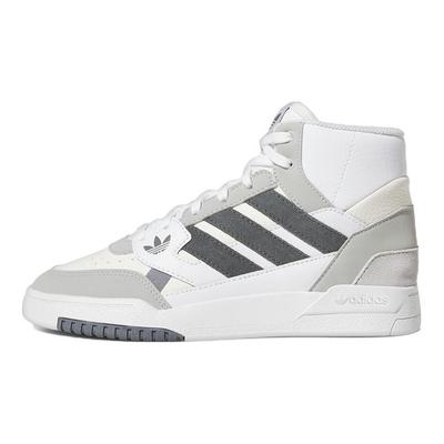 Originals Drop Step Kožené Pohodlné Trendy Protiskluzové Odolné Lehké Vysoké Skate Boty Dámské Tenisky Bílá Šedá FZ5718
