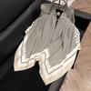 91Cm square scarf silk scarf women's new literary and fashion scarf accessories autumn and winter retro versatile shawl