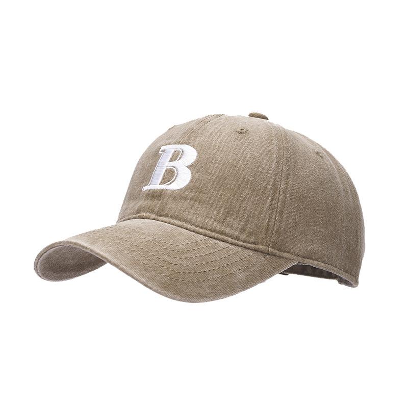 Spring and summer new trendy brand letter embroidered baseball cap men's fashion versatile cap women's trendy face small visor