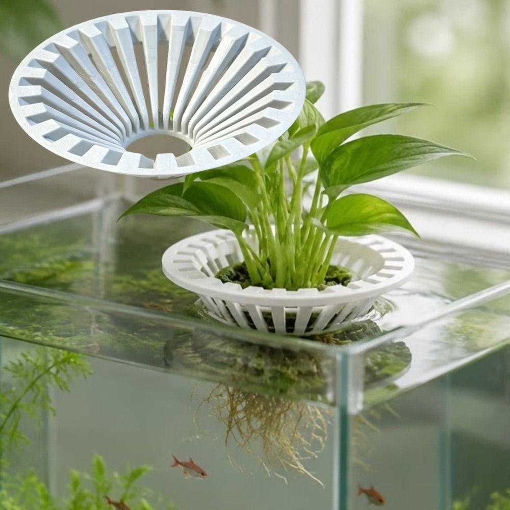 3D Printed Soilless Cultivation Holder Round Floating Aquatic Plant Rack Succulent Holder