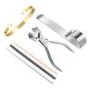1Set Bracelet Bending Pliers Bar Kit, Tool for Bending Metal Bracelets for Jewelry Stamping Kit Bracelet Bending Pliers