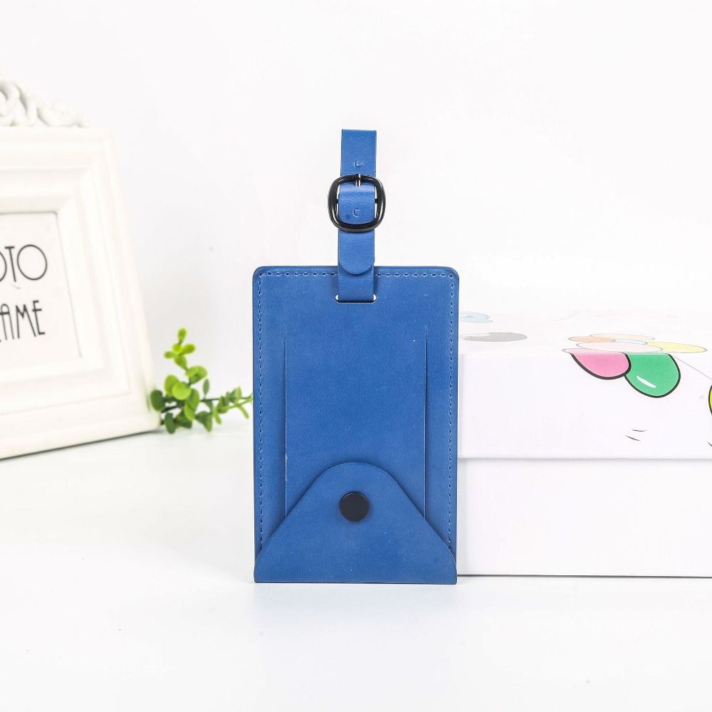 Portable Multicolor Baggage Tag Anti-lost Leather Airplane Suitcase Tag Travel Luggage Tag