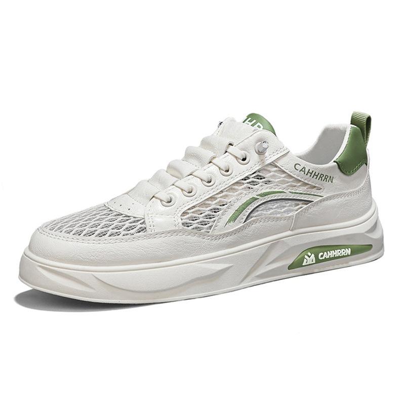

Board shoes summer mesh thin breathable men s shoes new foot cover one pedal platform casual shoes little white sports shoes men 39