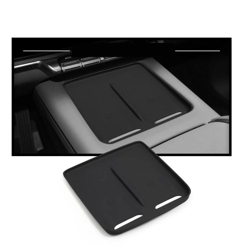 For Zeekr 7X 2024 2025 Pad Central Storage Dustproof Mat Acccessories Car Styling Central Control Wireless Charging Silicone