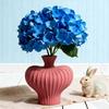 Ceramics Ribbed Flower Vase Minimalist Modern Flower Holder Container Home Office Table Centerpiece Decorative Floral Plants Vase