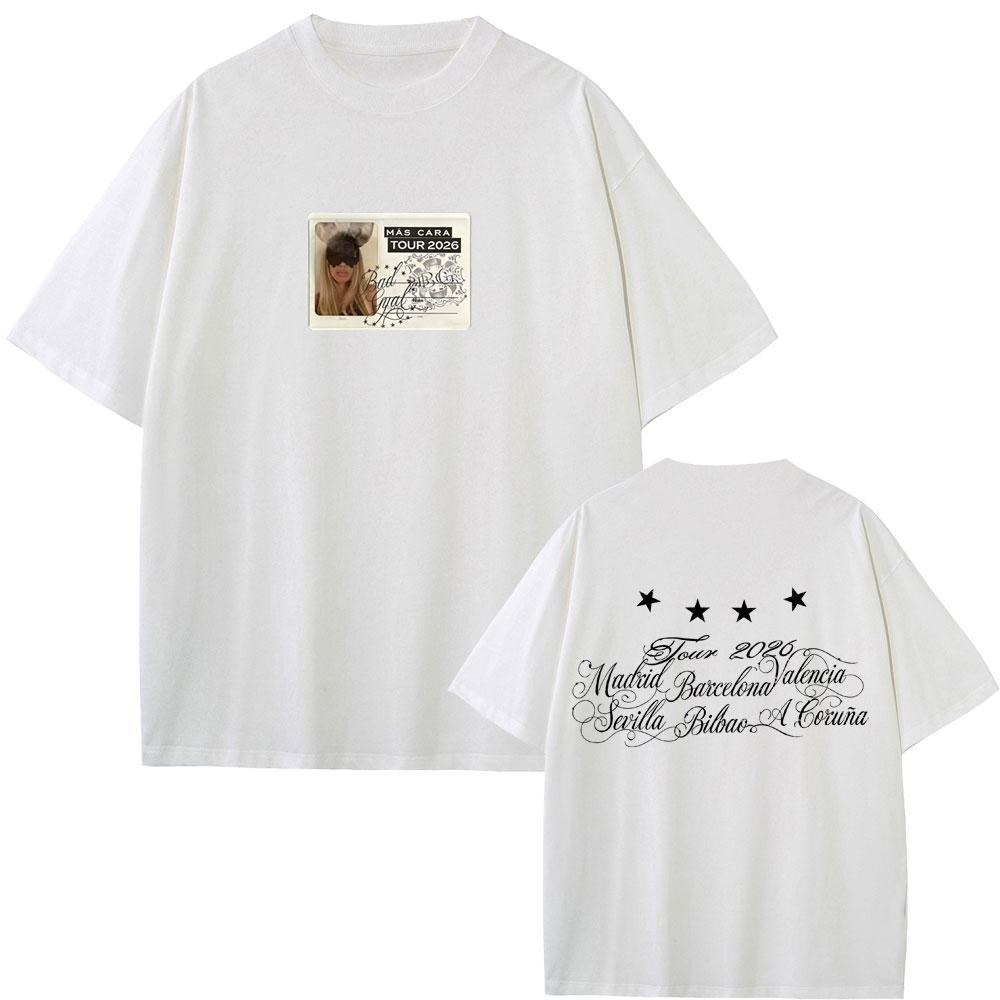 Singer Bad Gyal Tour 2026 Tshirt Unisex Women Fashion Pop Music T Shirts Unisex Casual Oversized Short Sleeve 100 Cotton Tshirts