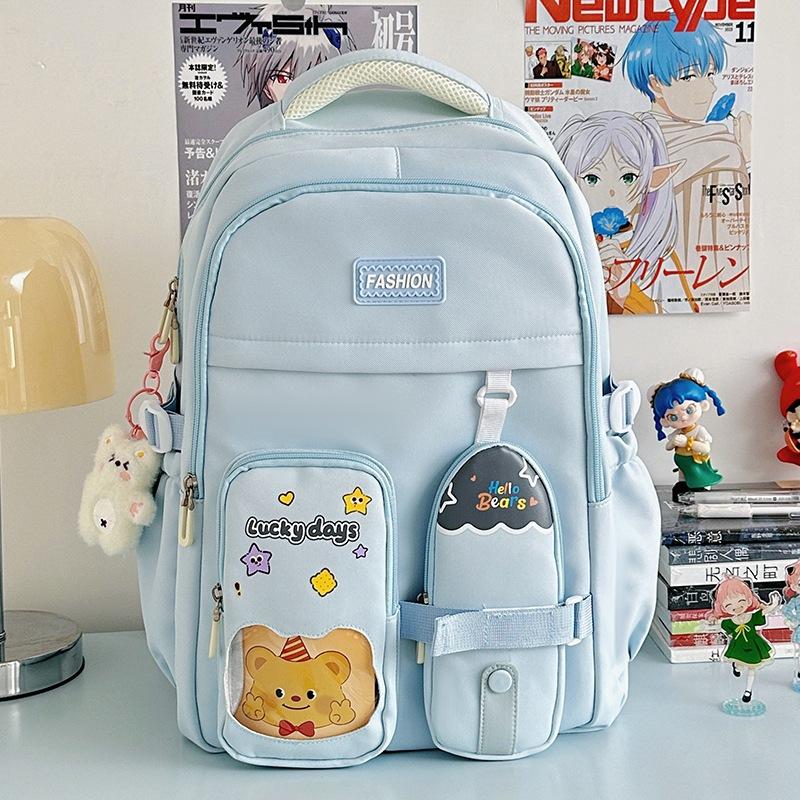 New Simple Women's Schoolbag, Casual, Light and Fashionable, High School Students' Senior Sense, Cute and High-value Men's and Women's Backpacks
