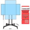 Outdoor Rotating TV Floor Stand for 32-55 Inch Displays