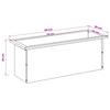 Garden Planter with LED Olive Green 30 X 80 X 30 Cm Steel