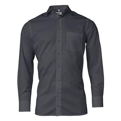 Marvelis Mens Chambray Modern Long-Sleeved Shirt