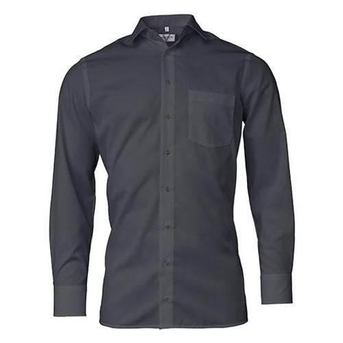 Marvelis Mens Chambray Modern Long-Sleeved Shirt