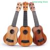 26/35cm Gitarre Schreibtisch Dekoration 4 Saiten Musikinstrument Mit Paddeln Simulierend Yukrili