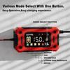 12V 15A 8A Car Motorcycles Smart Battery Charger For Lifepo4 Lead Acid AGM Digital Touch Screen Lithium iron Phosphate Charger