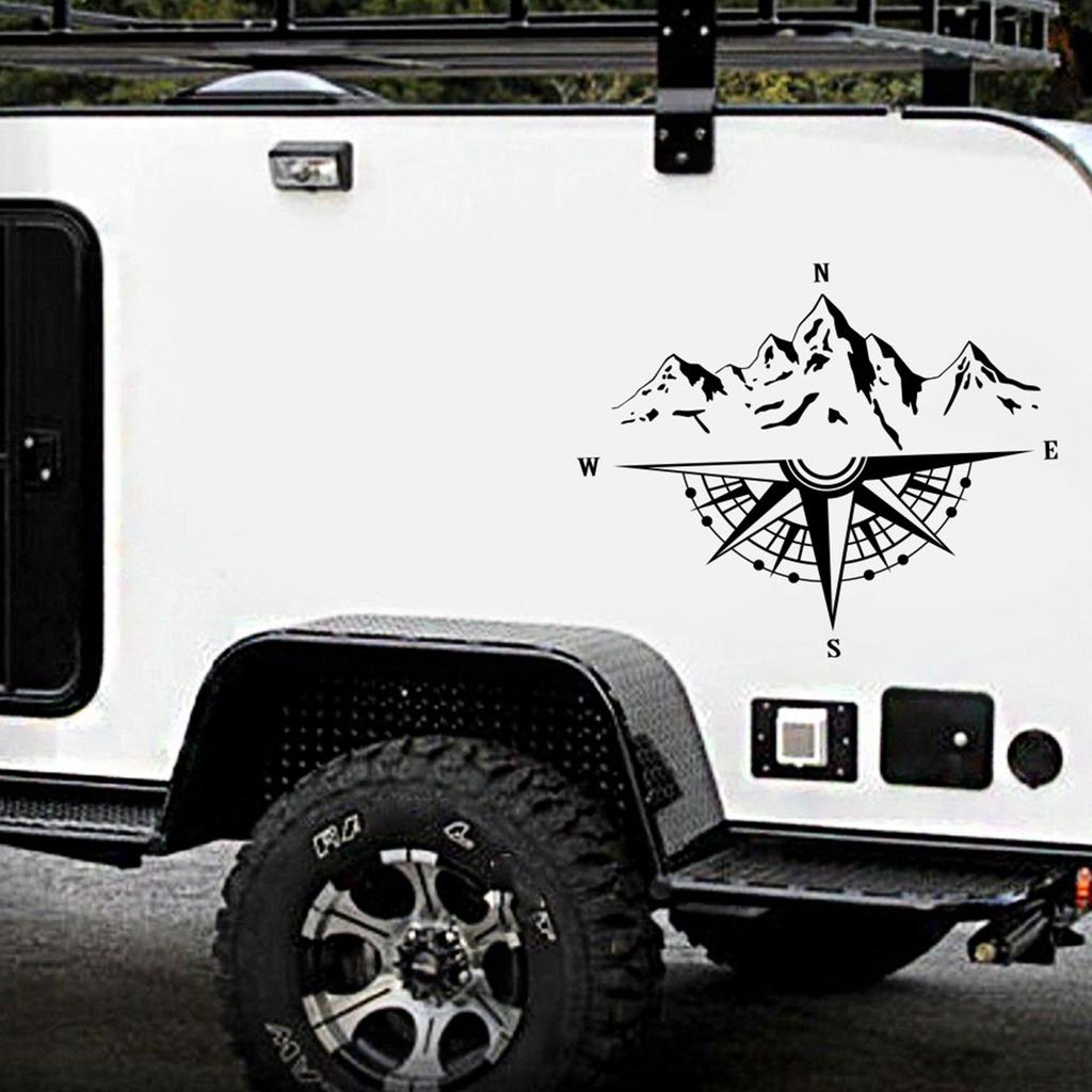 Mountain  Stickers, Decal for Car Hood Auto Body Side Door  Waterproof Stickers, Vinyl Stripe Decal Sticker for Truck