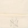 New Era Wmns Metallic Bobble Beanie New York Yankees Hat, Womens Beige Cap