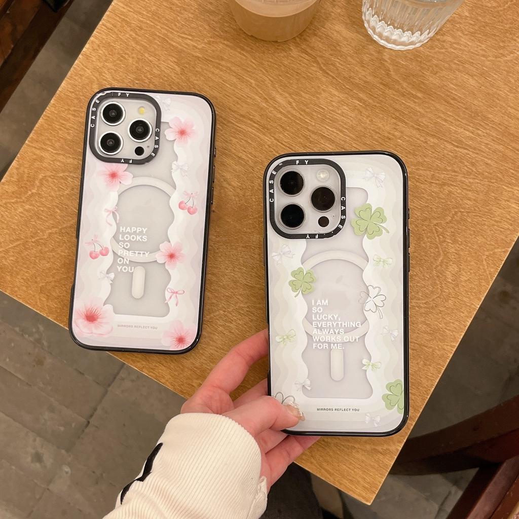 C Shell Two-in-one Magnetic Summer Floral for IPhone14 for Apple 15 Mobile Phone Case 13proma Personalized Creativity