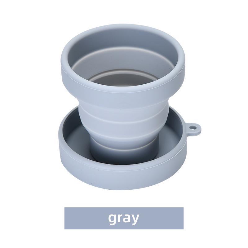 Silicone Foldable Travel Cup - Portable, Anti-Fall, Telescopic, Perfect for Outdoors & Holidays