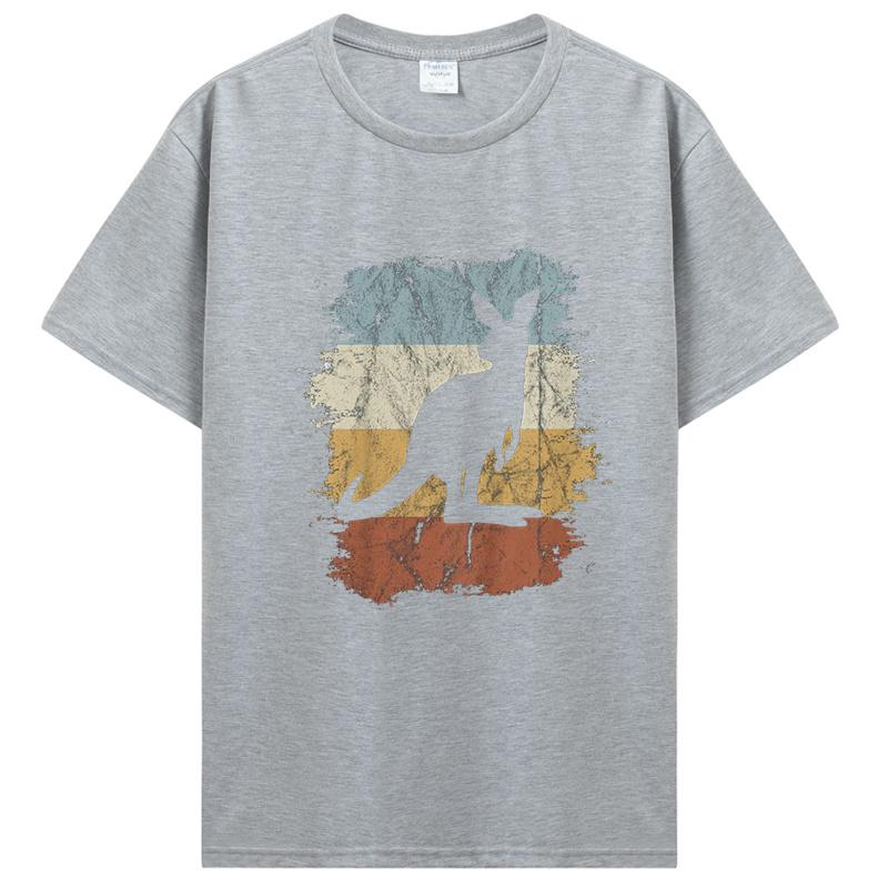 Den Austrálie Vtipné Australské Klokan Vintage Trička Bavlna Streetwear Krátký Rukáv Narozeninové Dárky Tričko Pánské Oblečení