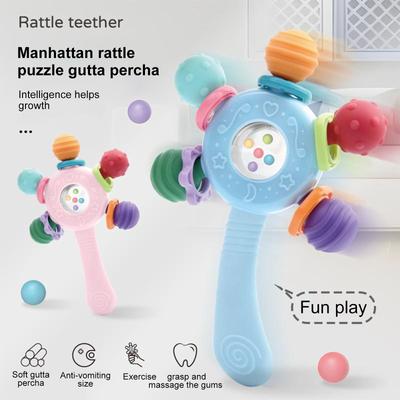 Rasselball Griff Zahngel Zähneknirschen Kann Kauen Hochtemperatur Abkochen Griff Babypädagogisches Spielzeug