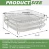 3-layers Air Fryer Rack Stackable Grilling 304 Stainless Steel Airfryer Oven Grill Steamer Cooker Kitchen Gadgets Cooking Tools
