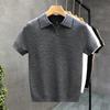 Polo Stile Sartoriale, Top Morbido Traspirante a Maglia con Abbottonatura a V, Camicia Comoda per Uscite Informali ed Eventi Semi-formali