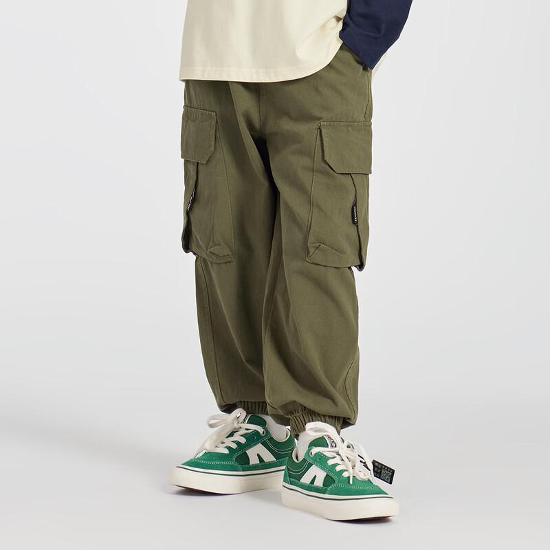 Boys' Pure Cotton Outdoor Cargo Jogger Pants