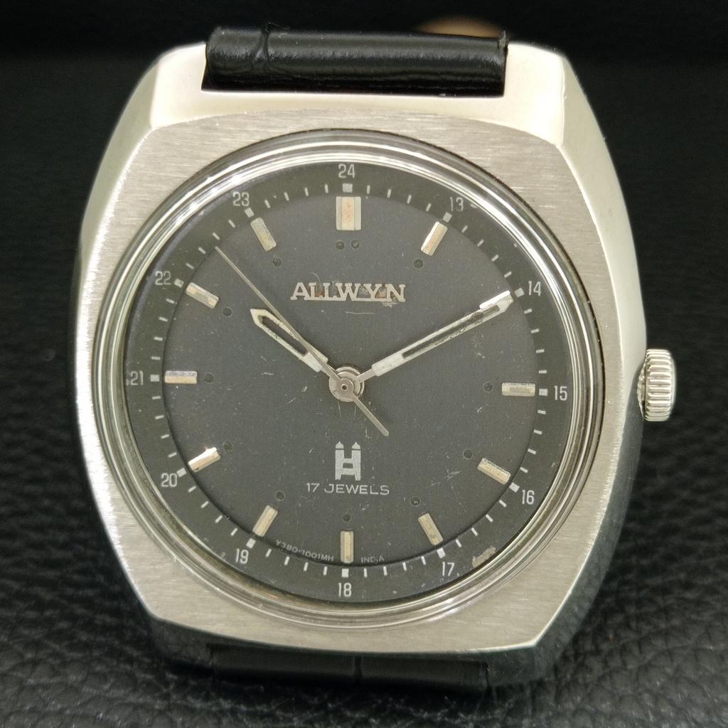 ALLWYN 6300A HAND-WINDING VINTAGE INDIA MENS ORIGINAL DIAL WATCH a706228-1