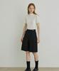Aejeuipeu Fiore Midi Skirt (Charcoal)
