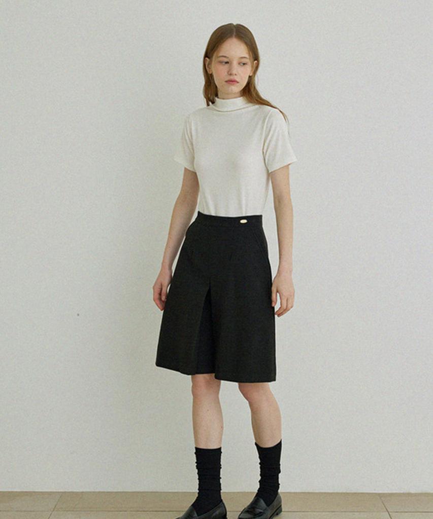 Aejeuipeu Fiore Midi Skirt (Charcoal)