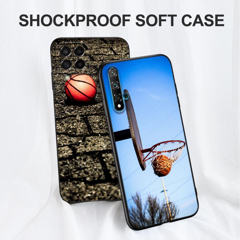 Black tpu Case For Huawei Honor 20 Lite 10 10i 20S 30S 30 7A 5.45 7s 7C 5.7 Cover basketball