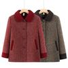 Elderly Mother Winter Coat Velvet Warm Grandma Winter Top Thickened Old Lady Mink Clothes