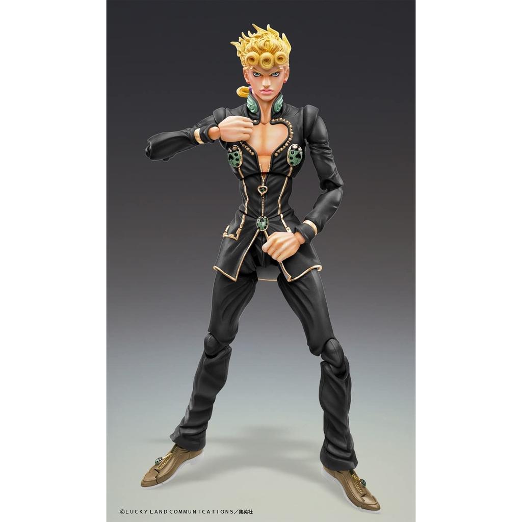 Super Action Statue - JoJo's Bizarre Adventure Part 5 "Giorno Giovanna Ver. BLACK" 150mm PVC&ABS&Nylon Painted Action Figure