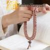 Immortal Garden Blood Cypress 8mm Beaded Bracelet: Women's Versatile Cultural Jewelry, Perfect New Year Gift