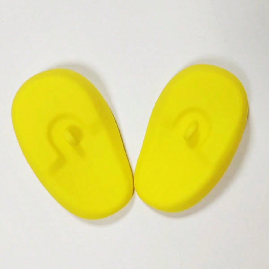 1 Pair Salon Grade Ear Covers Suitable For Dyeing, Showering Silicone Material, Salon Hair Dye Shower Ear Protector, Silicone Hair Dye Ear Covers