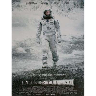INTERSTELLAR Original French Cinema Poster Rolled Small Size 53x40cm Christopher Nolan