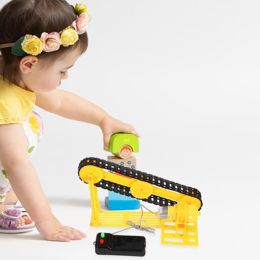 Vaguelly 1 Set Conveyor Belt Model Teaching Prop Conveyor Model Making Kit DIY Engineering Experiments
