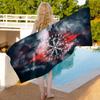 Wikinger Vegvisir Anime Strand Badetuch Weiches Saugfähiges Waschlappen Kindergeschenke für Kinder Reise Camping Fitnessstudio