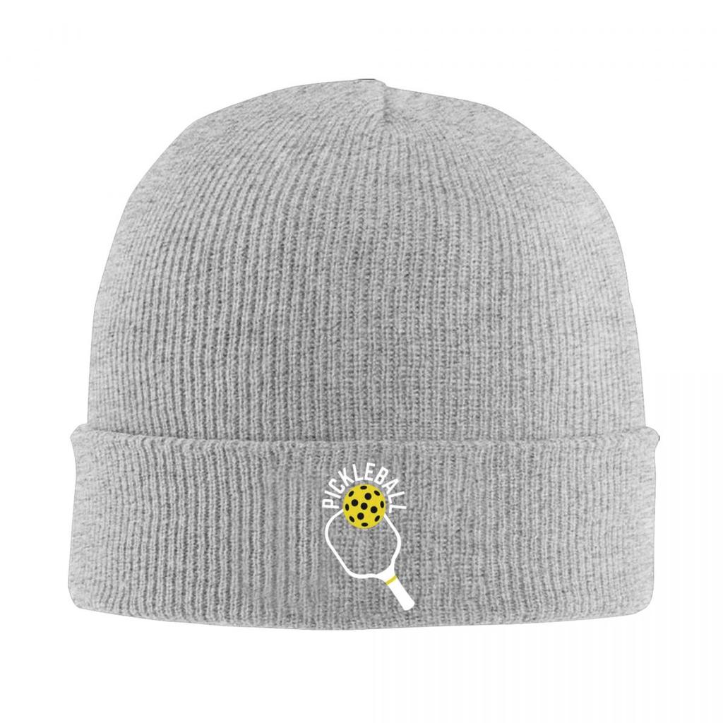 Pickleball Warm Knitted Cap Hip Hop Bonnet Hat Autumn Winter Outdoor Beanies Hats for Men Women Adult