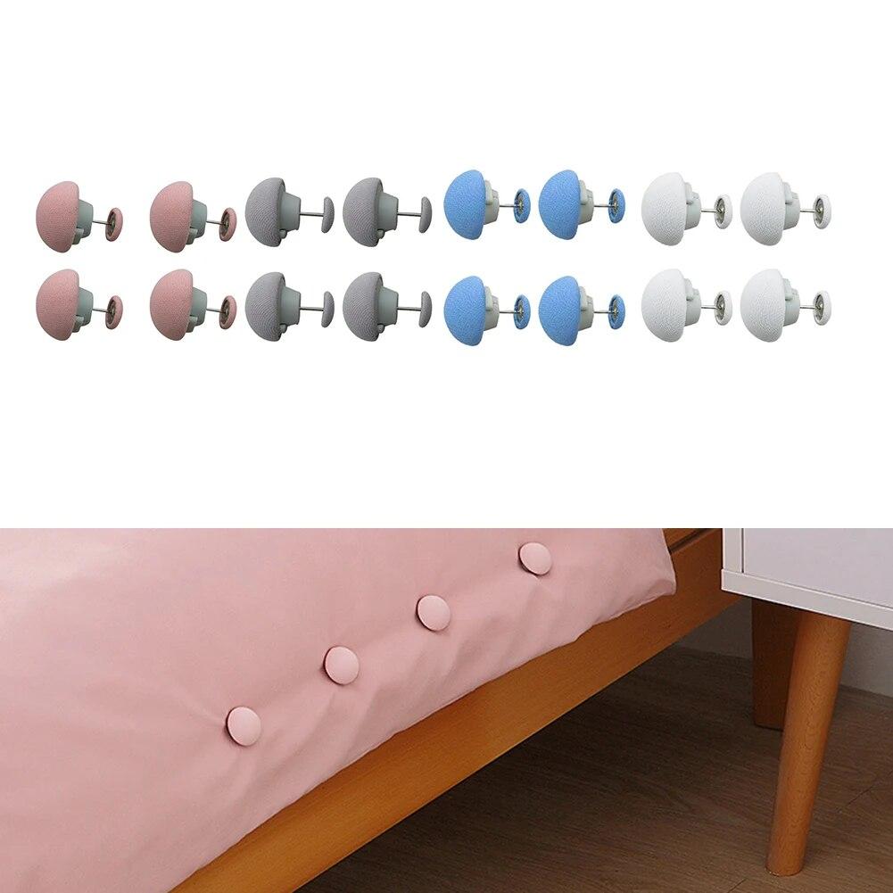 20 pezzi lenzuolo trapunta clip un pulsante sblocco copripiumino clip di fissaggio antiscivolo coperta fibbie trapunta supporto fissatore pinze