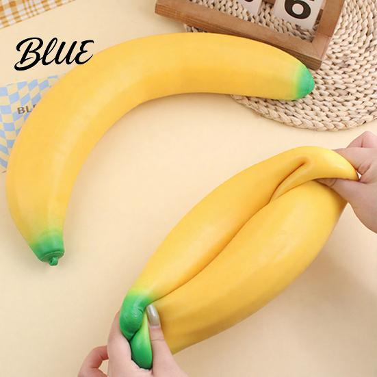 Giant Banana Soft Toy Squeeze Stress Relief TPR Slow Rebound Anxiety Fidget for Kids Adults Birthday Christmas Gift Focus And Relaxation Ball