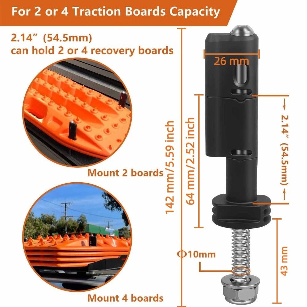 4 PCS Stainless Steel Mounting Pins  MaxTrax MKII Recovery Boards / Traction Boards