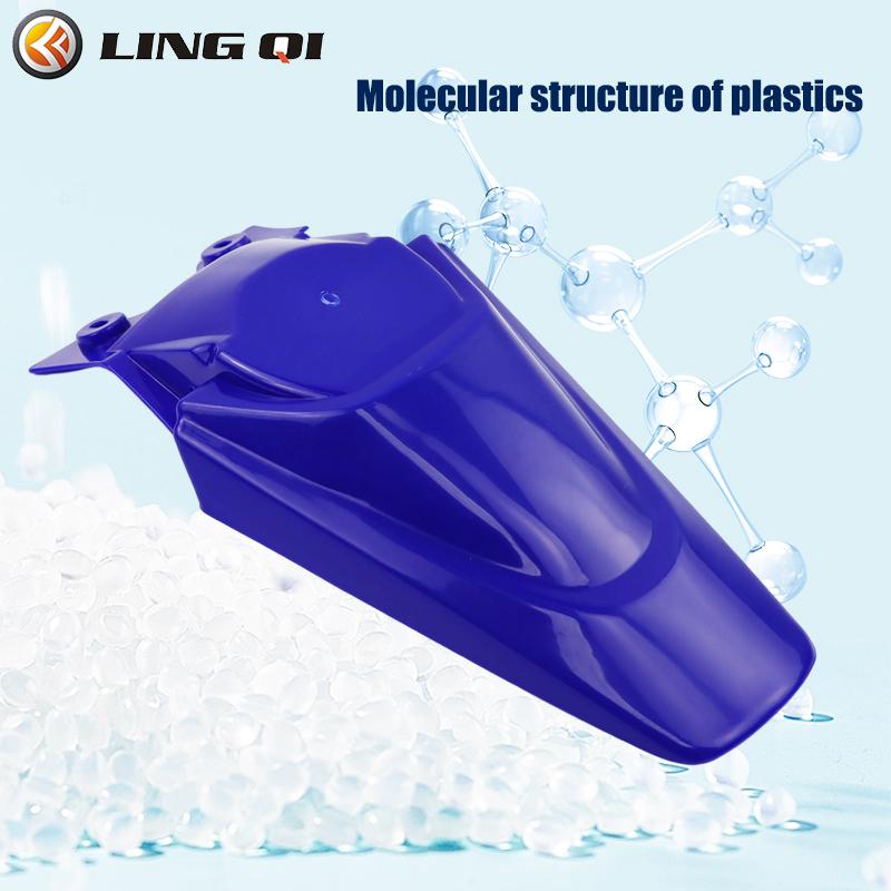 LINGQI Modified Plastic Rear Fender Fit To KLX 110 KX65 Pit Dirt Bike Mudguards Tail Fender Protector Guards for KLX110