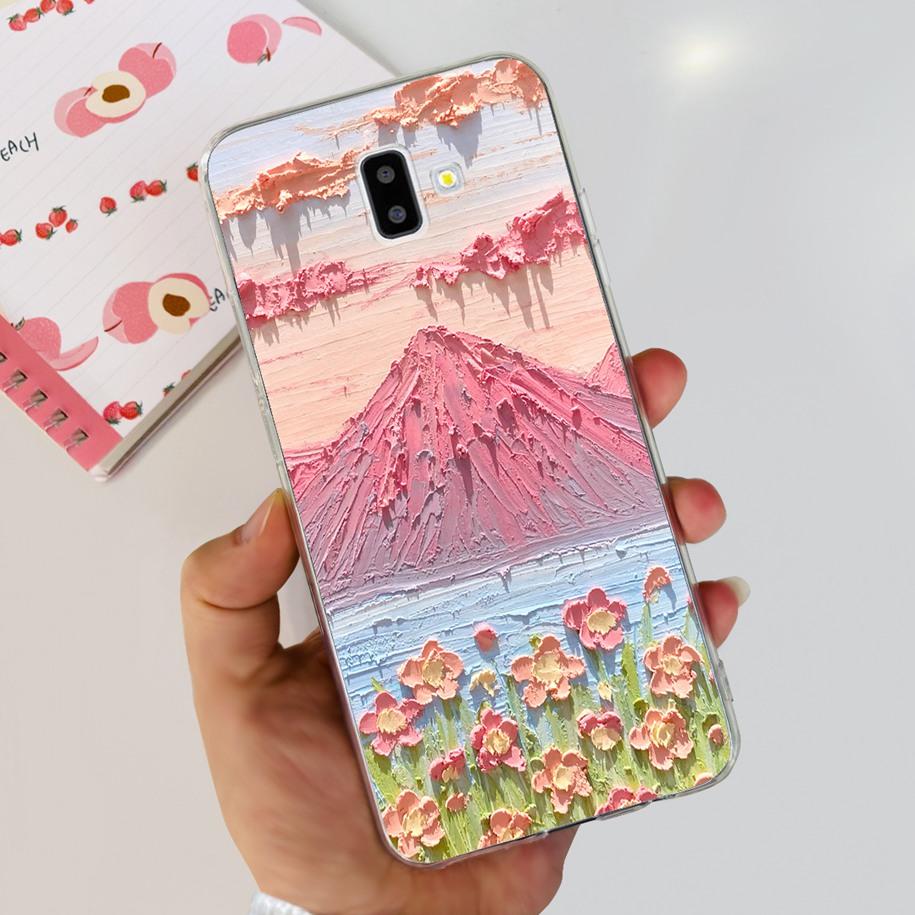 For Samsung J6 Plus Case J6 2018 J600F J610F Cover Luxury Marble Butterfly Clear Soft Cases For Samsung Galaxy J 6 J6+ 2018 Capa