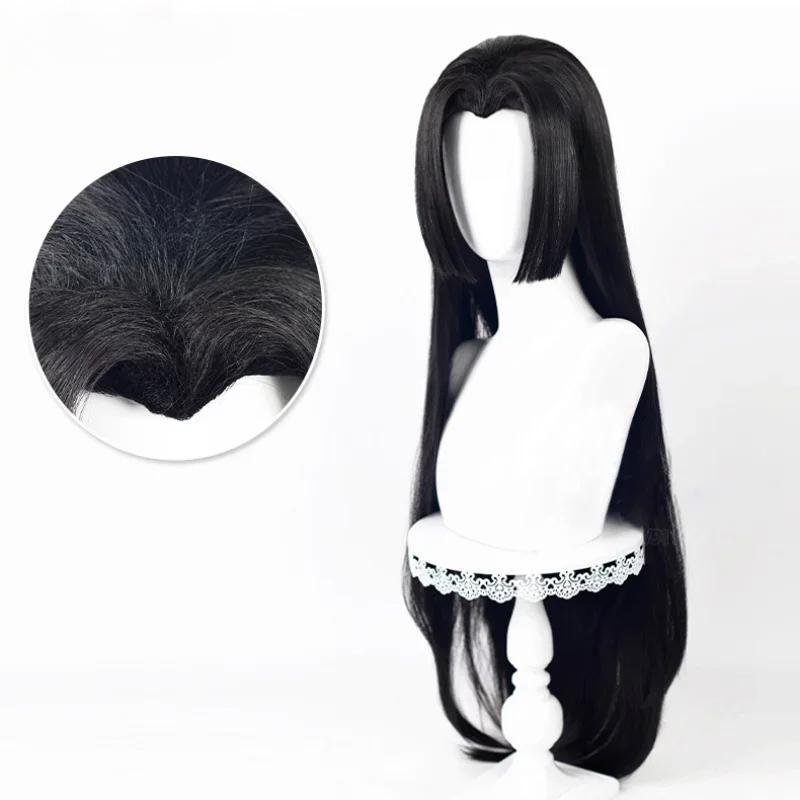 Anime Long Boa Hancock Cosplay Wig Boa Hancock Wigs Black Wig Heat Resistant Halloween Party Wigs