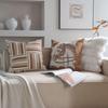 New Oat Color High End Geometric Jacquard Cushion Cover Double-Sided Modern Light Luxury Pillow Covers Decorative Decor Home
