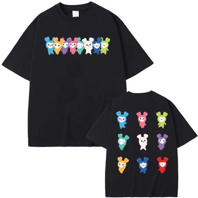 Koszulka TWICE Mascot Lovelys Koszulka Girl Group Lato Nowy Styl Lovelys Tees 100% Bawełna Wysoka Jakość Urocza Koszulka z Okrągłym Dekoltem