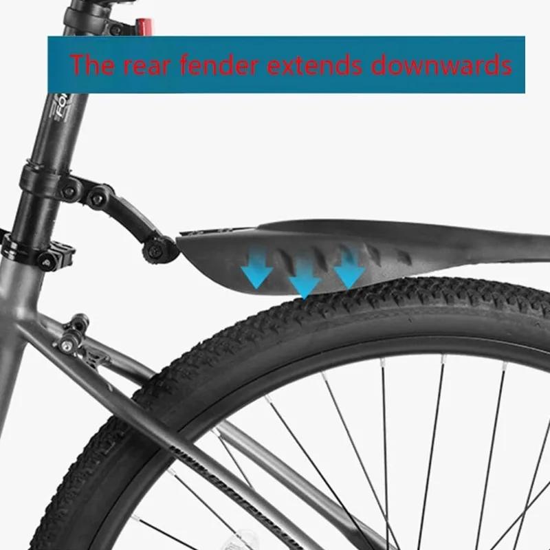 1 Set Bicycle Fender PP Soft Plastic Suitable Bicycles Rear Shock BIKE Thicken Tire Mudguard MTB Splash Protector Bicycle Part