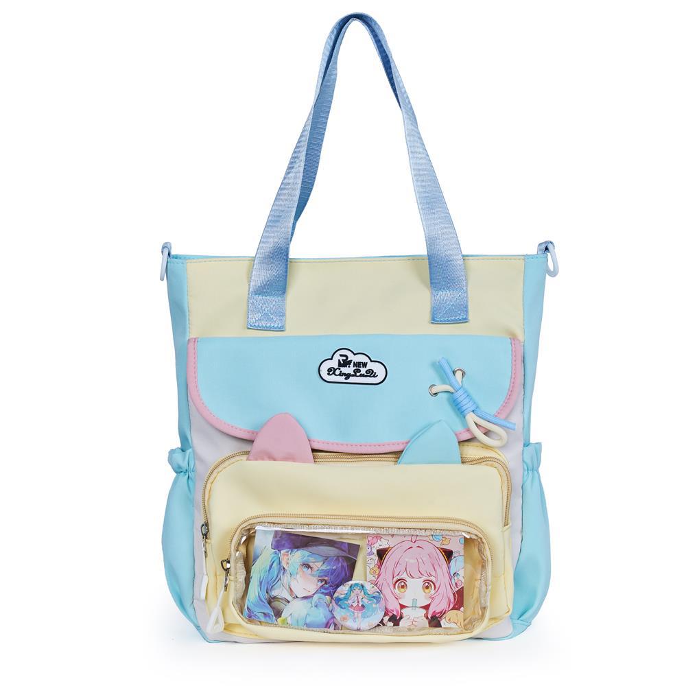 Versatile pain bag, fresh and sweet, simple tutoring bag, high-value tutoring bag, female junior high school student messenger bag, shoulder bag.