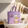 12pcs Children Day Canvas Gift Tote Bags Cute Cartoon Bags for Kids Party Birthday Party Favor Kindergarten School Gift Bags