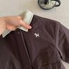 Jungen Winter-Steppjacke mit süßem Hundedruck Baseball